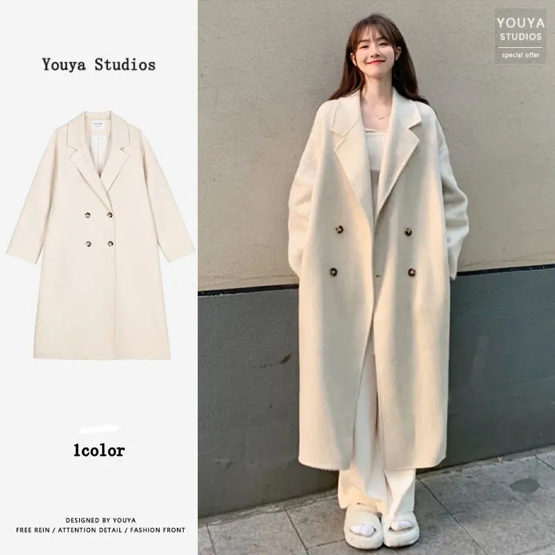 Women's woolen coats for autumn and winter