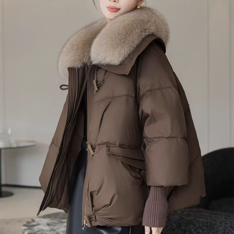 Big Wool Collar Cotton-padded Coat
