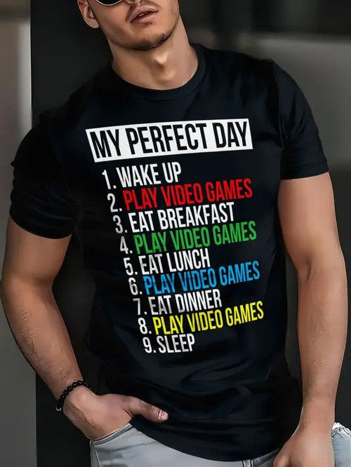 Men's summer loose short-sleeved T-shirt
