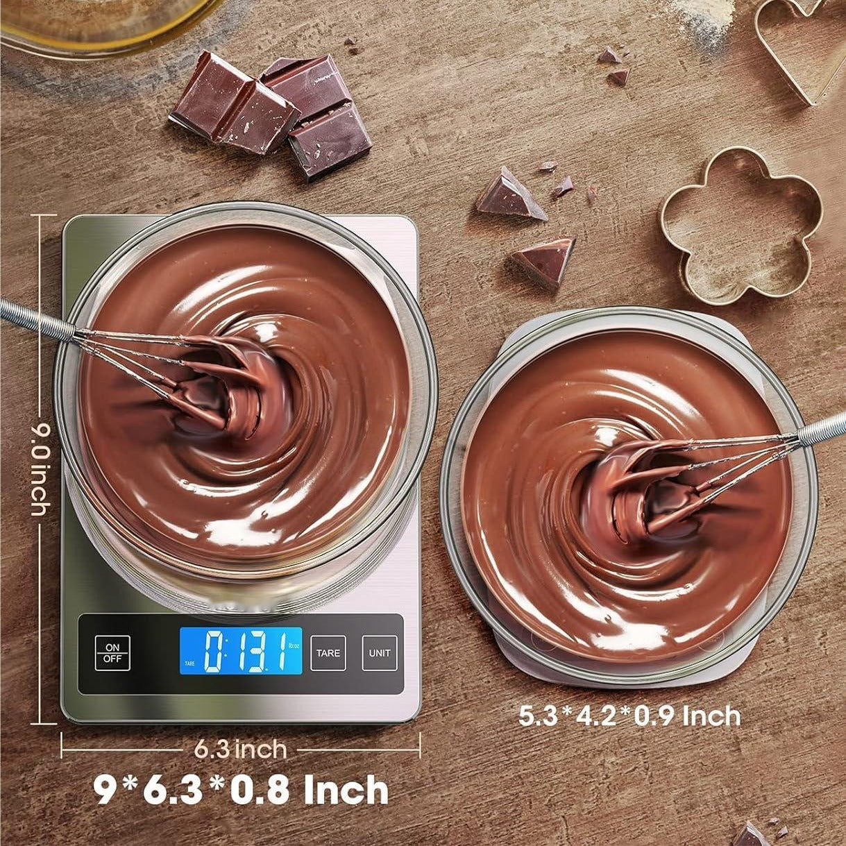 Stainless steel kitchen scale