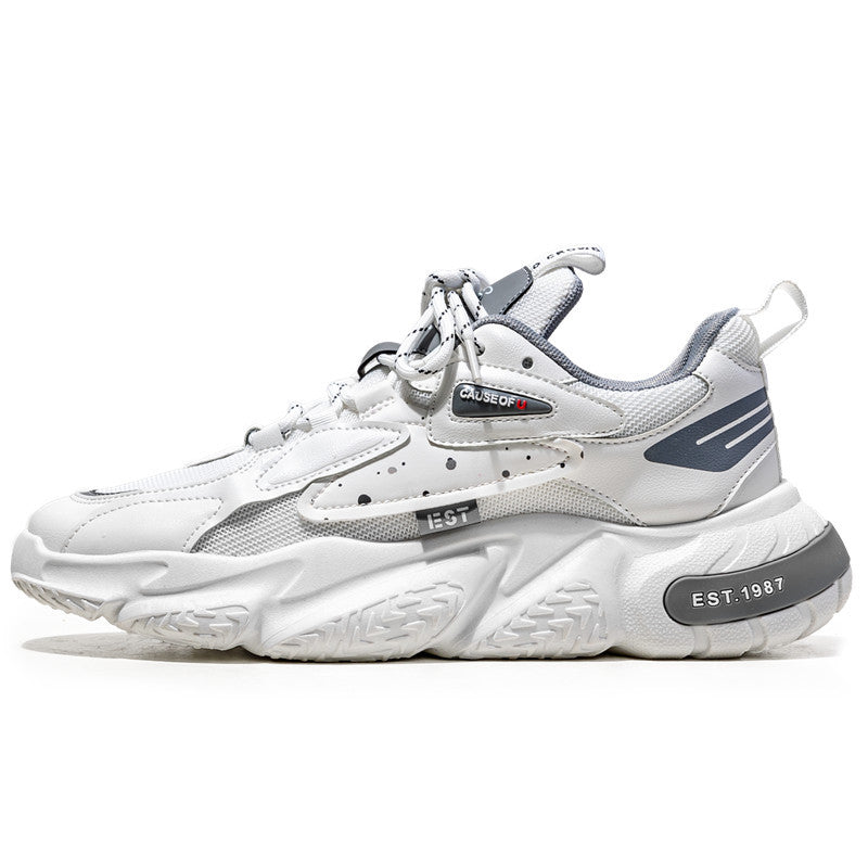 Young man's mesh casual shoes for outdoor activities