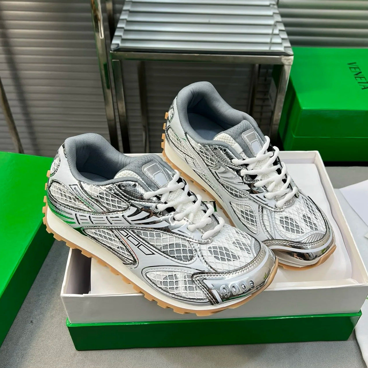 Retro mesh dad shoes