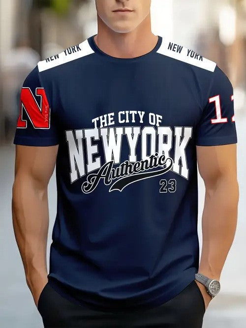 Men's summer loose short-sleeved T-shirt